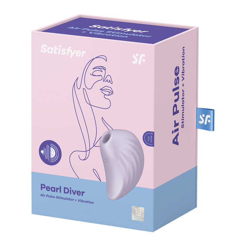 Satisfyer Pearl Diver - Violet - Violet USB Rechargeable Air Pulsation Stimulator Satisfyer