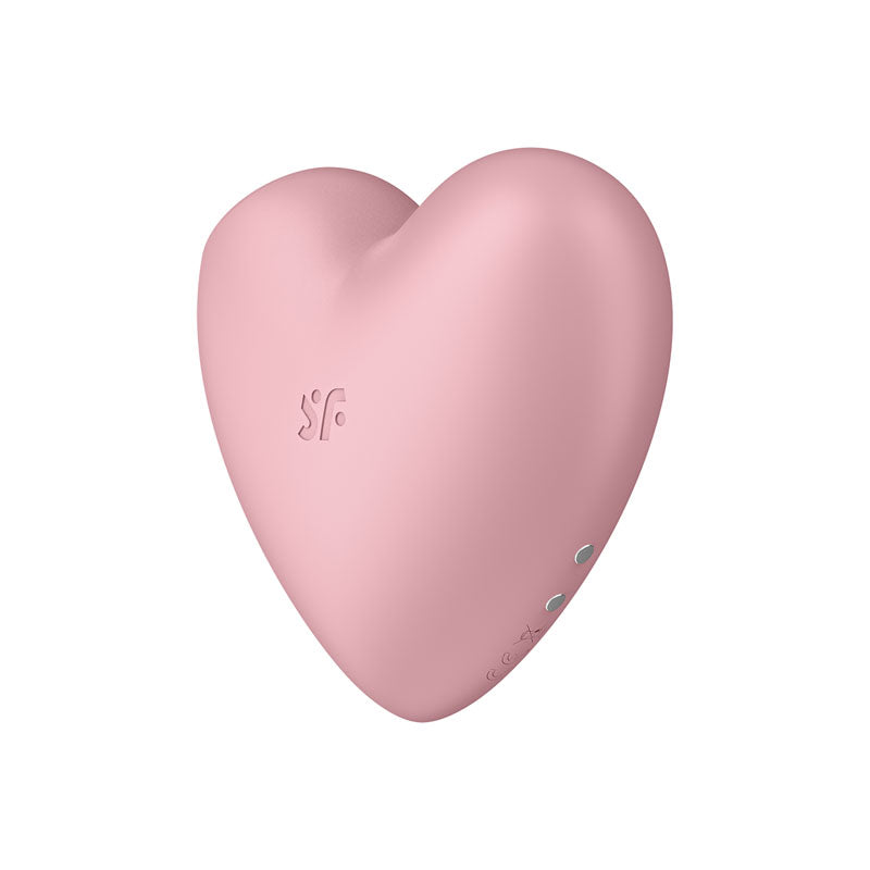 Satisfyer Cutie Heart - Light Pink - Light Pink USB Rechargeable Air Pulsation Stimulator with Vibration Satisfyer