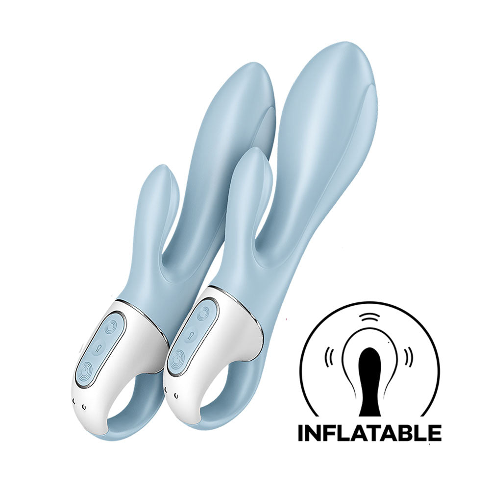 Satisfyer Air Pump Bunny 1 - Blue USB Rechargeable Inflatable Rabbit Vibrator Satisfyer