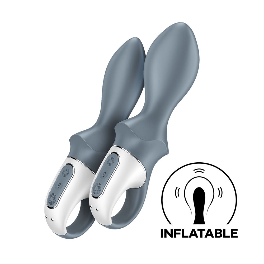 Satisfyer Air Pump Booty 1 - Grey USB Rechargeable Inflatable Anal Vibrator Satisfyer