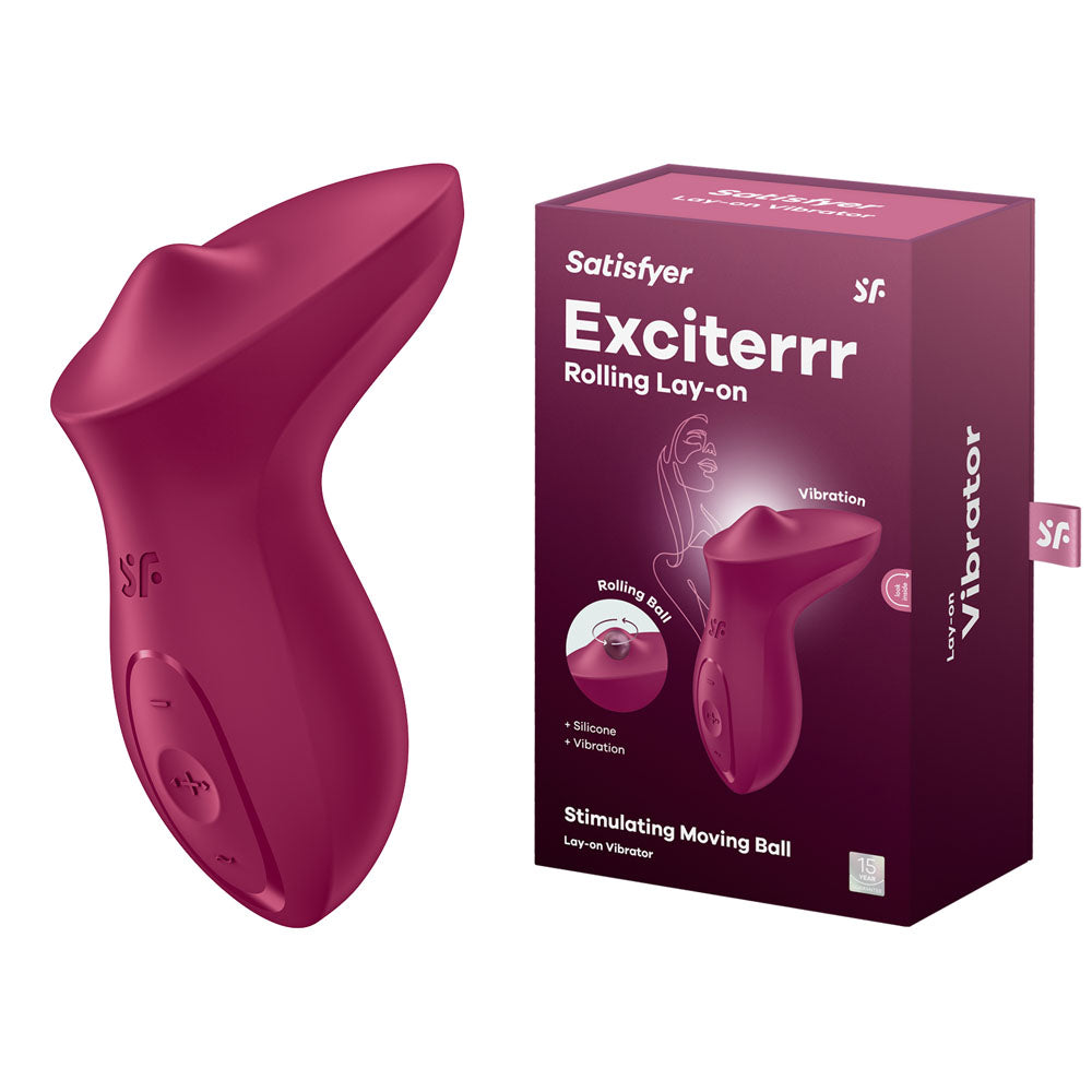 Satisfyer Exciterrr - Berry USB Rechargeable Stimulator Red - Club X