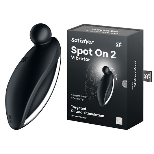 Satisfyer Spot On 2 - Black USB Rechargeable Stimulator Black - Club X