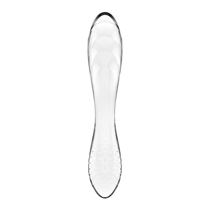 Satisfyer Dazzling Crystal 1 - Clear - Clear Glass Double Ended Dildo Satisfyer