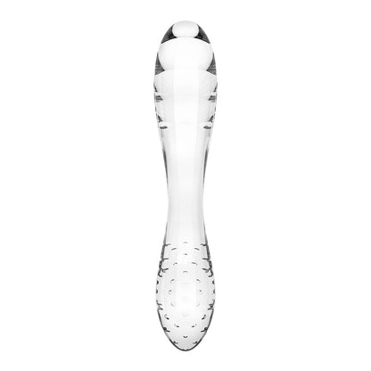 Satisfyer Dazzling Crystal 1 - Clear - Clear Glass Double Ended Dildo Satisfyer