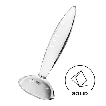 Satisfyer Sparkling Crystal - Clear Glass Butt Plug Satisfyer