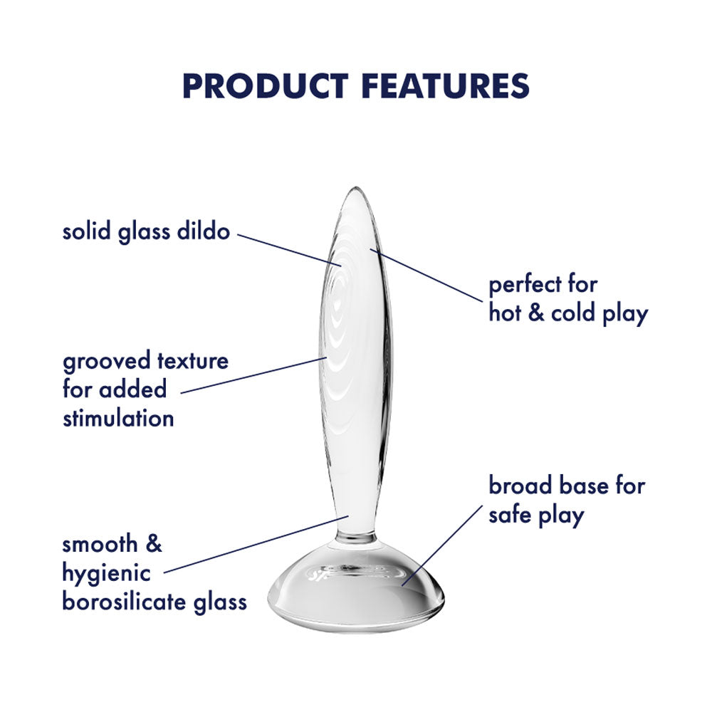 Satisfyer Sparkling Crystal - Clear Glass Butt Plug Satisfyer
