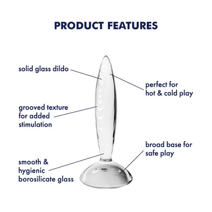 Satisfyer Sparkling Crystal - Clear Glass Butt Plug Satisfyer
