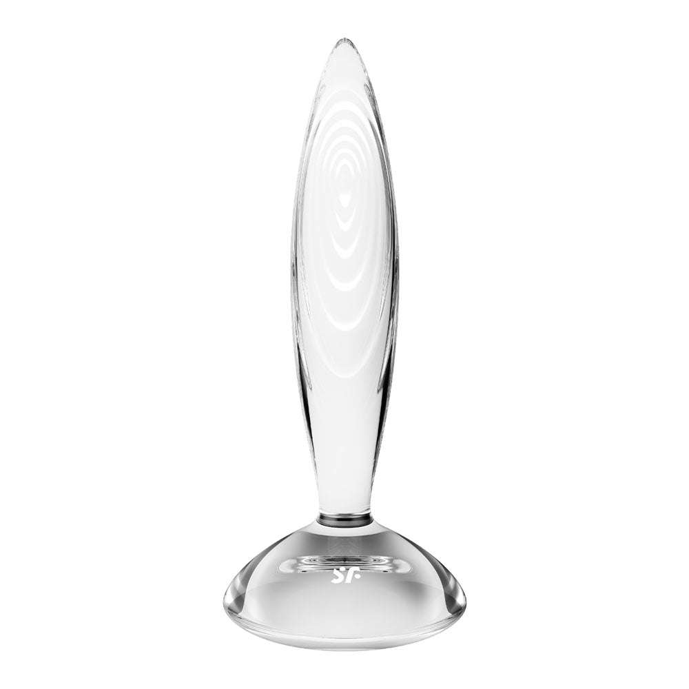 Satisfyer Sparkling Crystal - Clear Glass Butt Plug Satisfyer