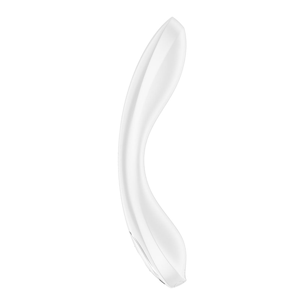 Satisfyer G-Spot Wave 2 - White - White 23.6 cm USB Rechargeable Flicking Tip Vibrator Satisfyer