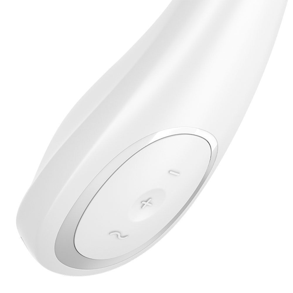 Satisfyer G-Spot Wave 2 - White - White 23.6 cm USB Rechargeable Flicking Tip Vibrator Satisfyer