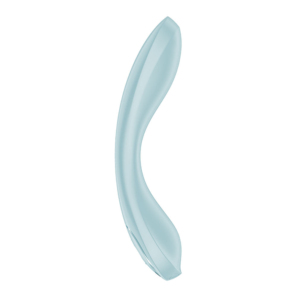 Satisfyer G-Spot Wave 2 - Ice Blue - Ice Blue 23.6 cm USB Rechargeable Flicking Tip Vibrator Satisfyer