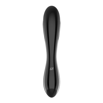 Satisfyer Dazzling Crystal 1 - Black - Black Glass Double Ended Dildo Satisfyer