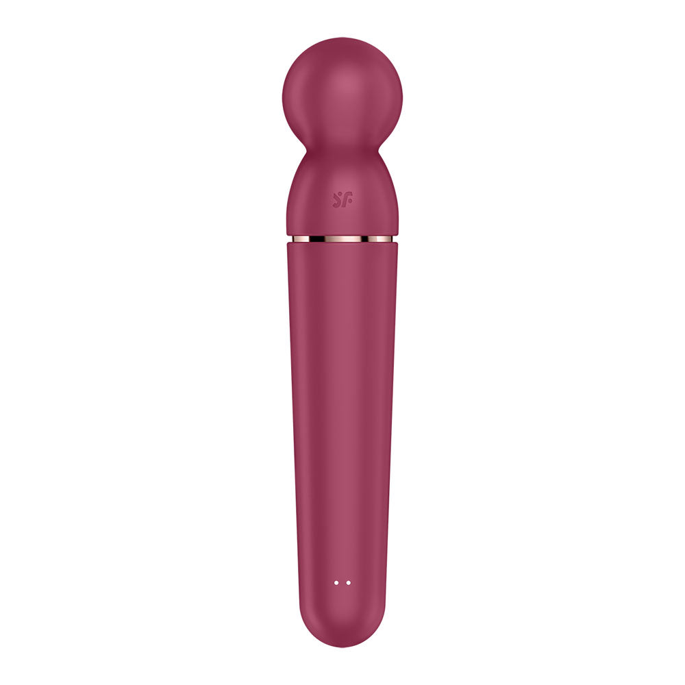 Satisfyer Planet Wand-er - Berry - Berry/Rose Gold USB Rechargeable Massager Wand Satisfyer