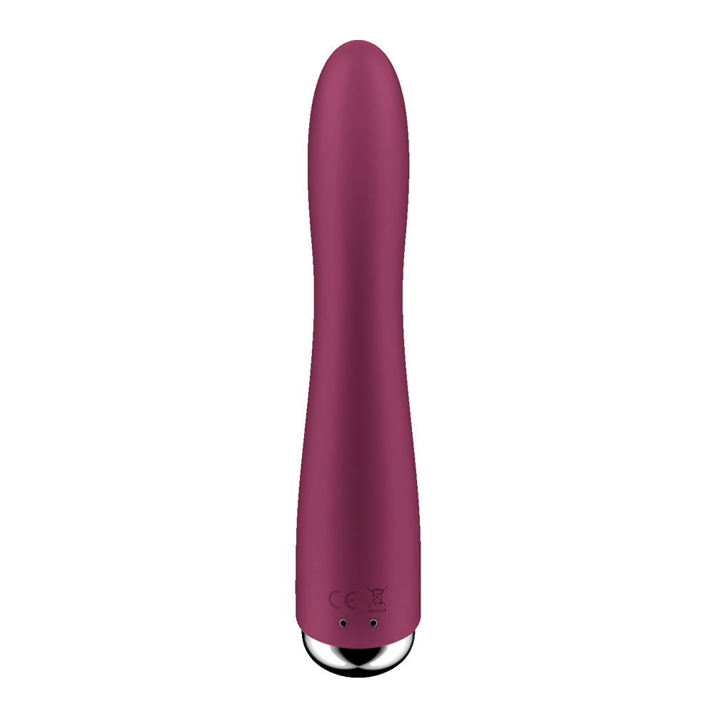 Satisfyer Spinning Vibe 1 - Red - Red 17.8 cm USB Rechargeable Rotating Vibrator Satisfyer