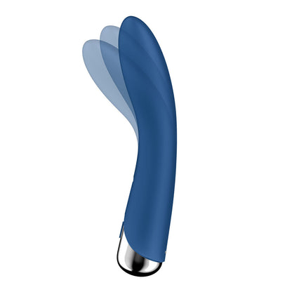 Satisfyer Spinning Vibe 1 - Blue - Blue 17.8 cm USB Rechargeable Rotating Vibrator Satisfyer