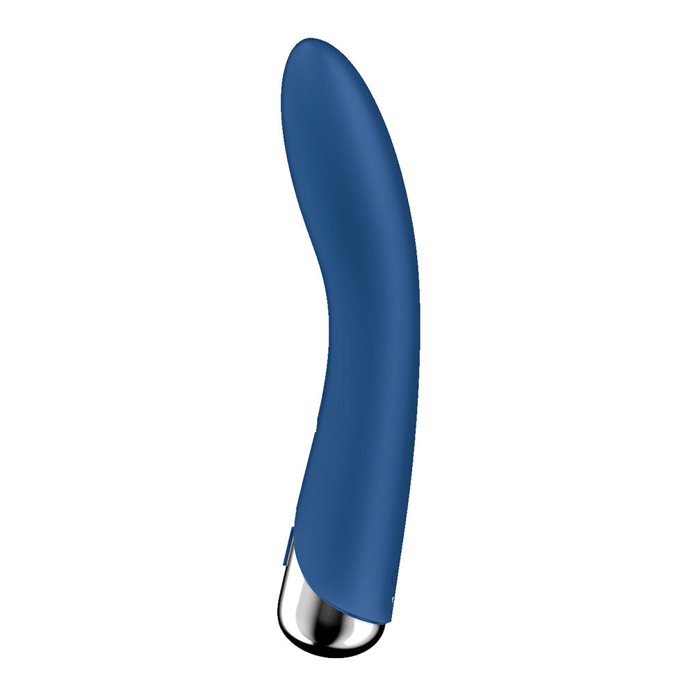 Satisfyer Spinning Vibe 1 - Blue - Blue 17.8 cm USB Rechargeable Rotating Vibrator Satisfyer