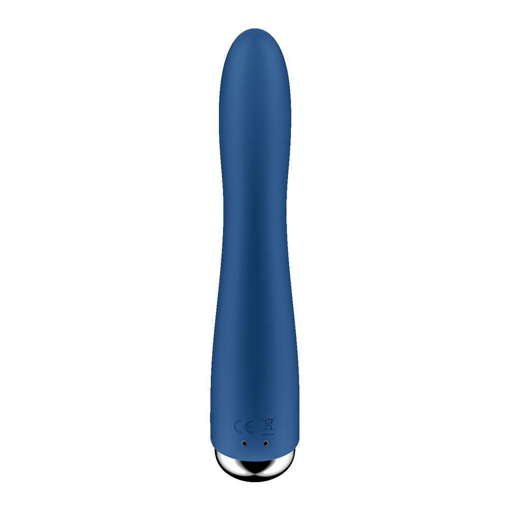 Satisfyer Spinning Vibe 1 - Blue - Blue 17.8 cm USB Rechargeable Rotating Vibrator Satisfyer