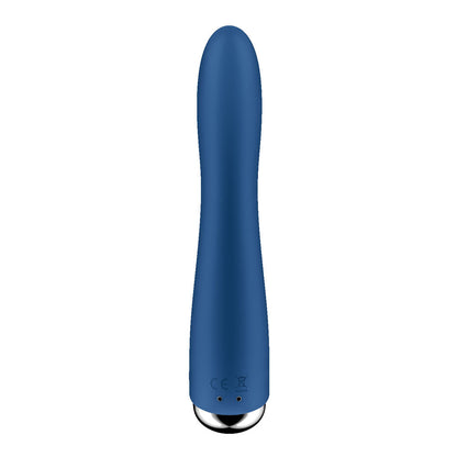 Satisfyer Spinning Vibe 1 - Blue - Blue 17.8 cm USB Rechargeable Rotating Vibrator Satisfyer