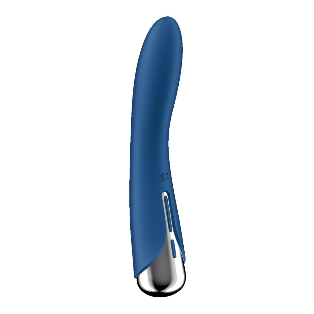Satisfyer Spinning Vibe 1 - Blue - Blue 17.8 cm USB Rechargeable Rotating Vibrator Satisfyer