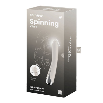Satisfyer Spinning Vibe 1 - Blue - Blue 17.8 cm USB Rechargeable Rotating Vibrator Satisfyer