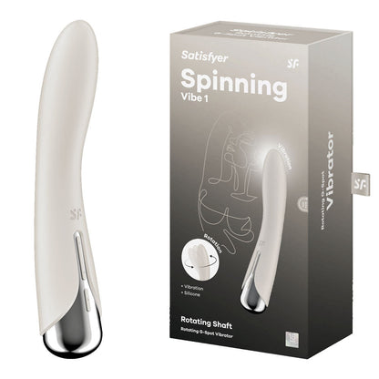 Satisfyer Spinning Vibe 1 - Blue - Blue 17.8 cm USB Rechargeable Rotating Vibrator Satisfyer