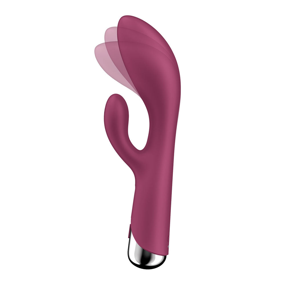 Satisfyer Spinning Rabbit 1 - Red - Red 20 cm USB Rechargeable Rotating Rabbit Vibrator Satisfyer
