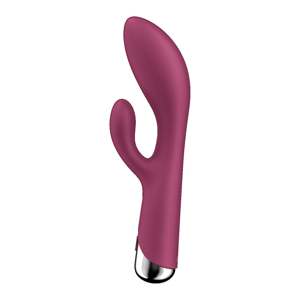 Satisfyer Spinning Rabbit 1 - Red - Red 20 cm USB Rechargeable Rotating Rabbit Vibrator Satisfyer