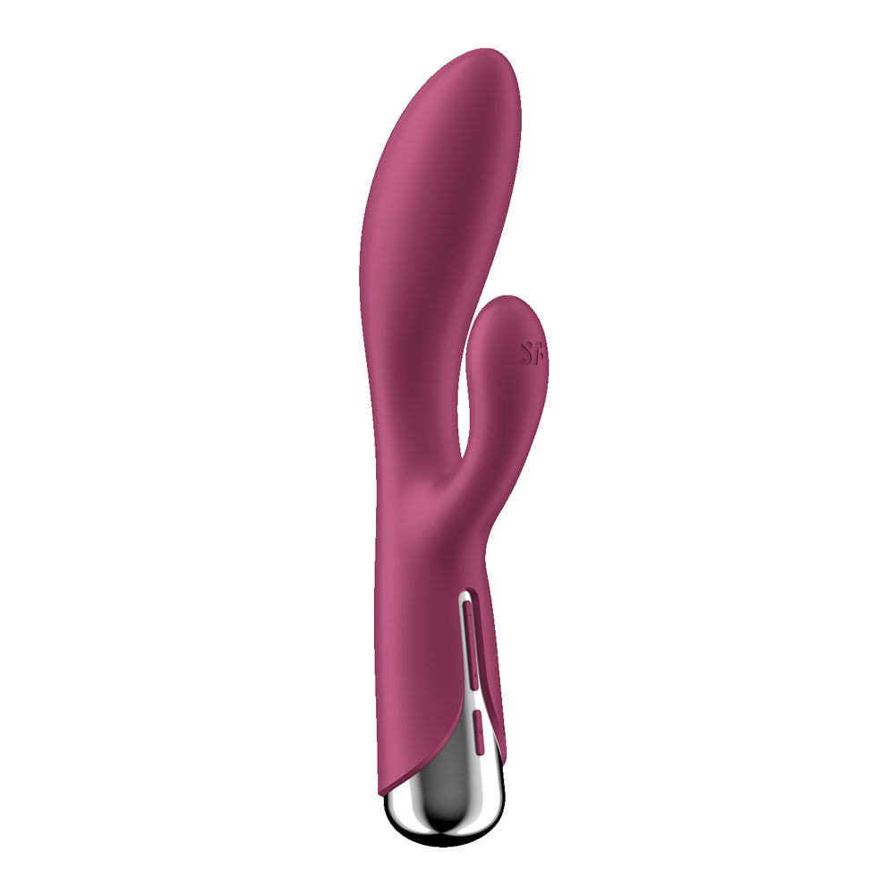 Satisfyer Spinning Rabbit 1 - Red - Red 20 cm USB Rechargeable Rotating Rabbit Vibrator Satisfyer