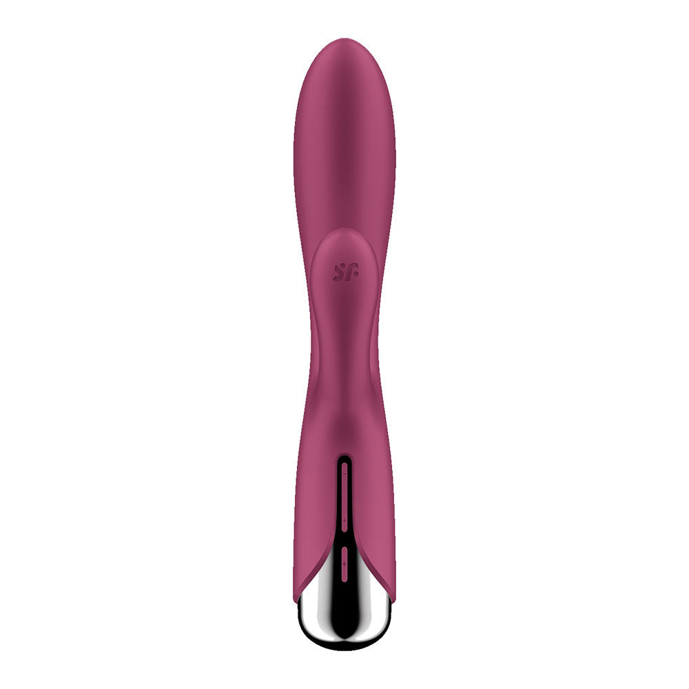 Satisfyer Spinning Rabbit 1 - Red - Red 20 cm USB Rechargeable Rotating Rabbit Vibrator Satisfyer