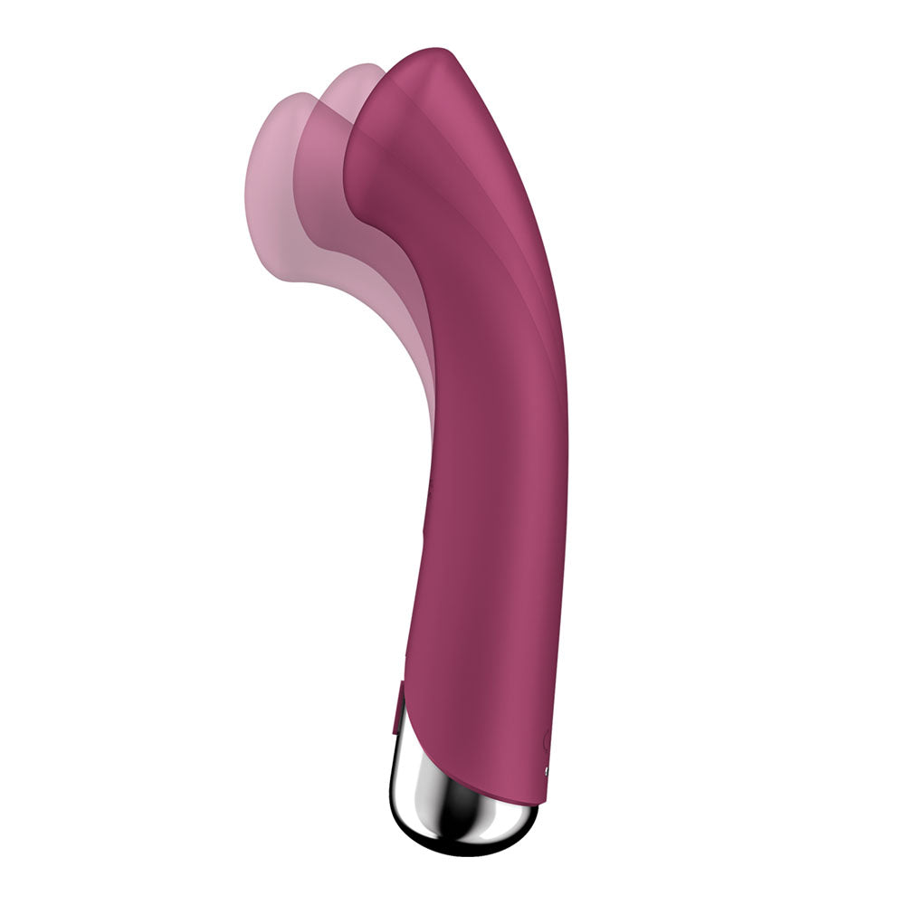 Satisfyer Spinning G-Spot 1 - Red - Red 16.5 cm USB Rechargeable Rotating Vibrator Satisfyer