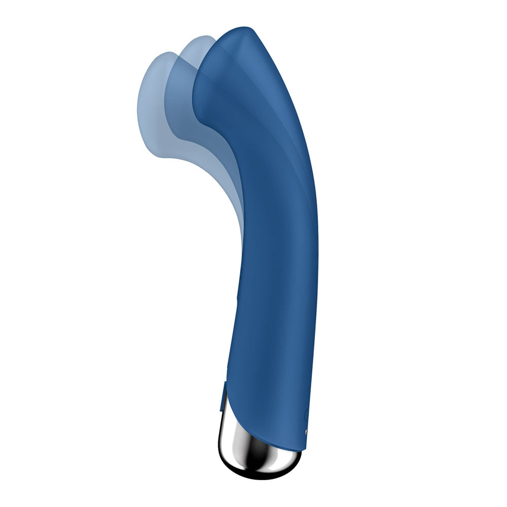 Satisfyer Spinning G-Spot 1 - Blue - Blue 16.5 cm USB Rechargeable Rotating Vibrator Satisfyer
