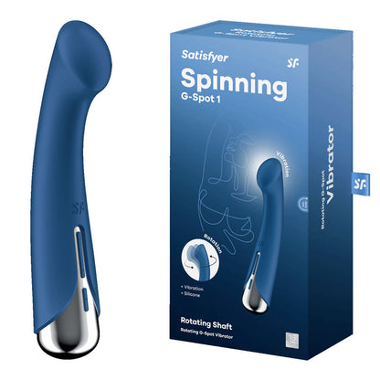 Satisfyer Spinning G-Spot 1 - Blue - Blue 16.5 cm USB Rechargeable Rotating Vibrator Satisfyer