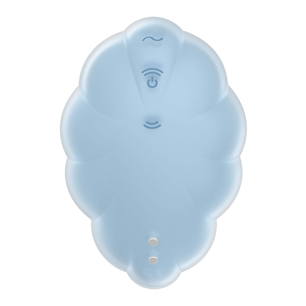 Satisfyer Cloud Dancer - Blue - Blue USB Rechargeable Vibrating Air Pulse Stimulator Satisfyer