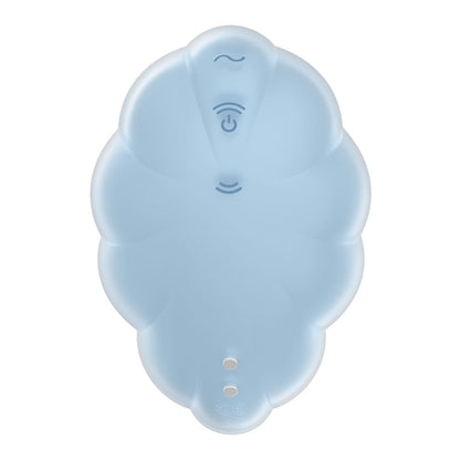 Satisfyer Cloud Dancer - Blue - Blue USB Rechargeable Vibrating Air Pulse Stimulator Satisfyer