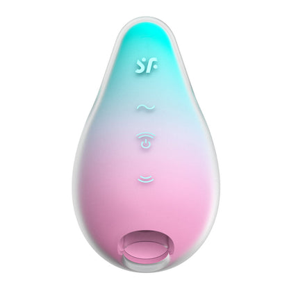 Satisfyer Mermaid Vibes - Mint/Pink - Mint/Pink USB Rechargeable Air Pulse Stimulator Satisfyer