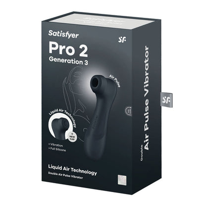 Satisfyer Pro 2 Generation 3 - Dark Grey - Dark Grey Touch-Free USB-Rechargeable Clitoral Stimulator Satisfyer