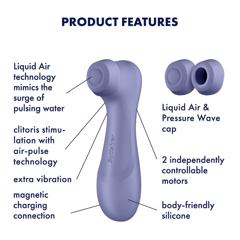 Satisfyer Pro 2 Generation 3 - Lilac - Lilac Touch-Free USB-Rechargeable Clitoral Stimulator Satisfyer