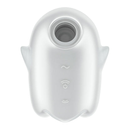 Satisfyer Glowing Ghost - White - Glow in Dark White USB Rechargeable Air Pulse Stimulator Satisfyer