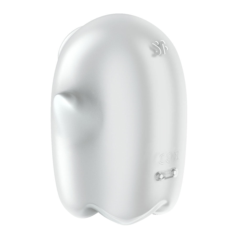 Satisfyer Glowing Ghost - White - Glow in Dark White USB Rechargeable Air Pulse Stimulator Satisfyer