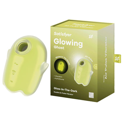 Satisfyer Glowing Ghost - Yellow - Glow in Dark Yellow USB Rechargeable Air Pulse Stimulator Satisfyer
