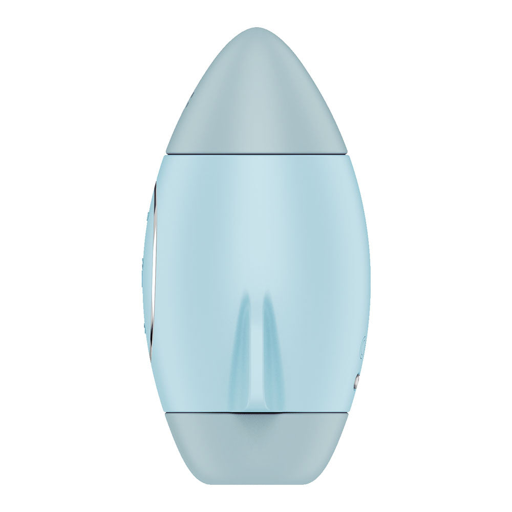 Satisfyer Mission Control - Blue - Blue USB Rechargeable Vibrating Air Pulse Stimulator Satisfyer