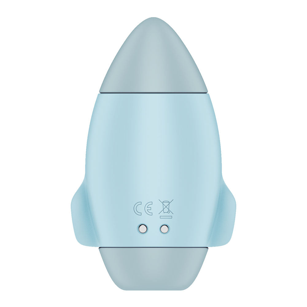 Satisfyer Mission Control - Blue - Blue USB Rechargeable Vibrating Air Pulse Stimulator Satisfyer