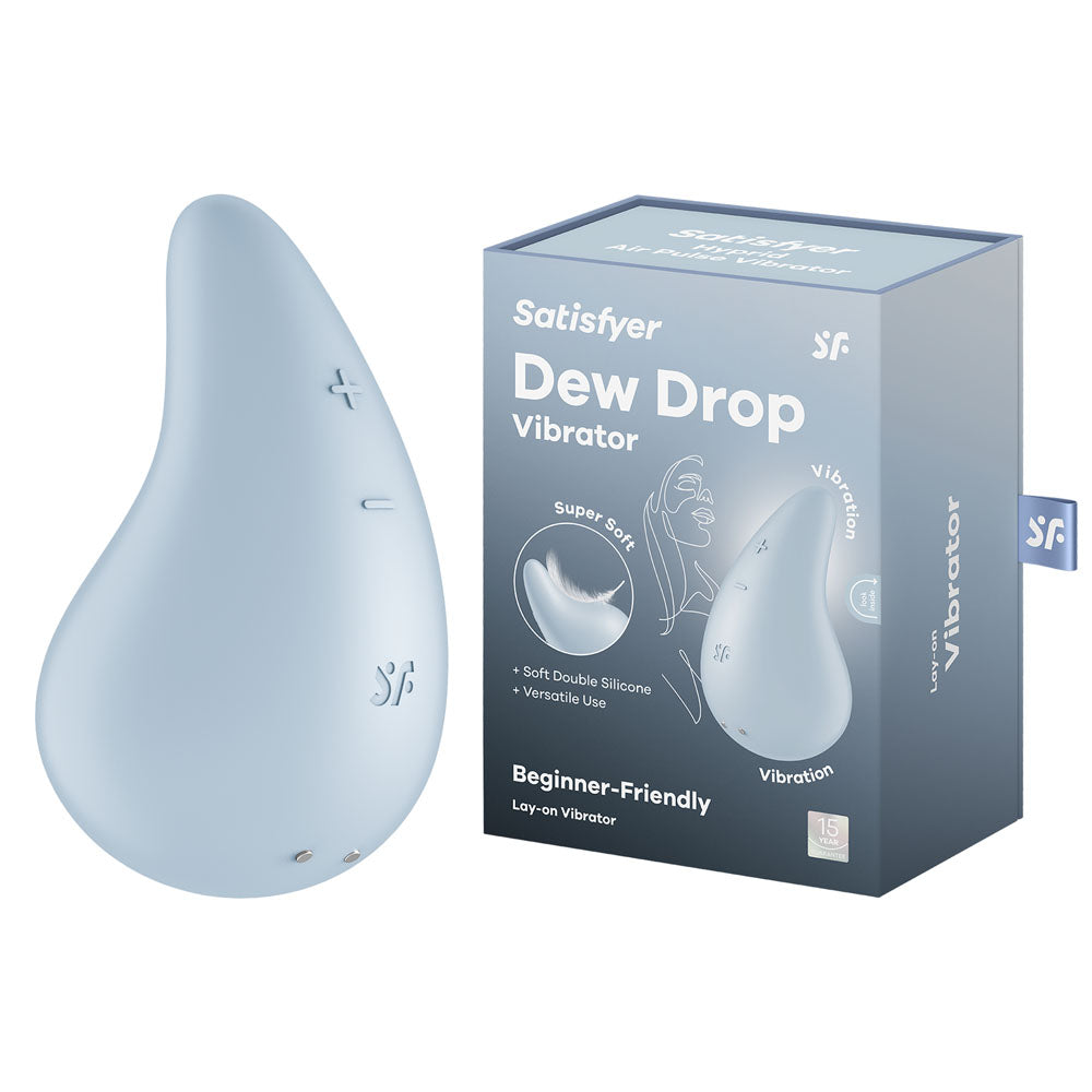 Satisfyer Dew Drop - Light Blue USB Rechargeable Stimulator Satisfyer