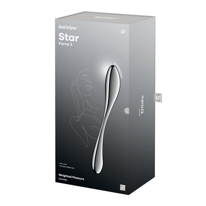 Satisfyer Star Force 3 - Chrome Steel 27 cm Dildo Satisfyer