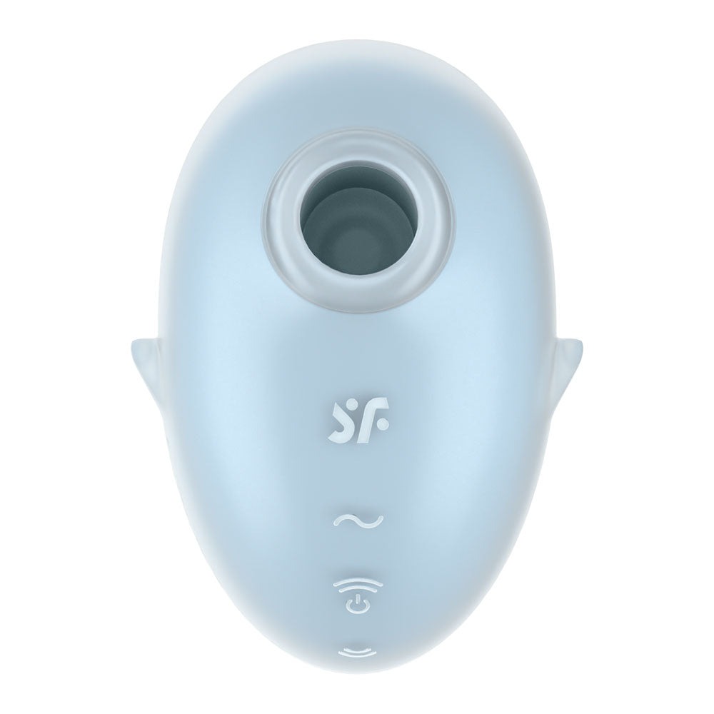 Satisfyer Cutie Ghost - Blue - Blue USB Rechargeable Air Pulse Stimulator Satisfyer