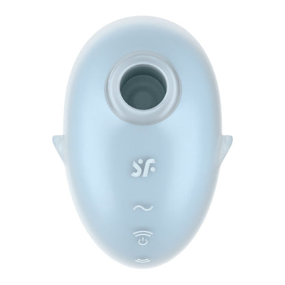 Satisfyer Cutie Ghost - Blue - Blue USB Rechargeable Air Pulse Stimulator Satisfyer