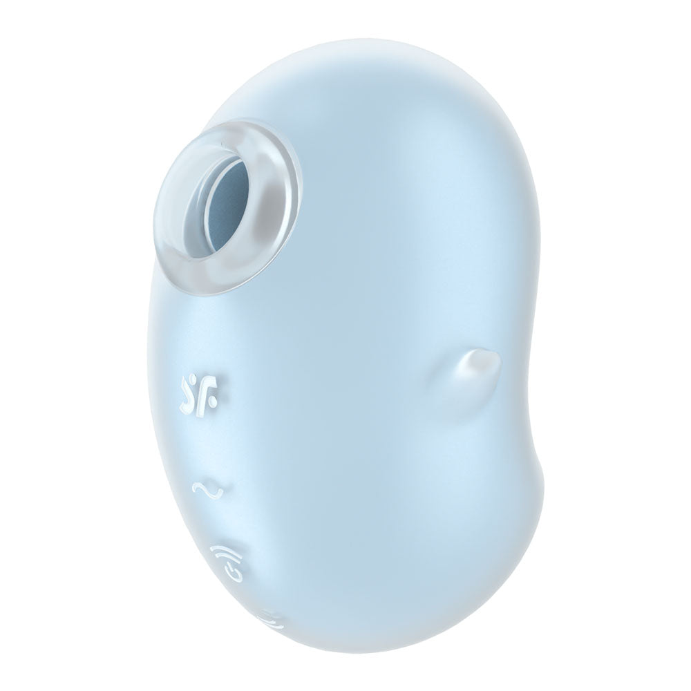 Satisfyer Cutie Ghost - Blue - Blue USB Rechargeable Air Pulse Stimulator Satisfyer