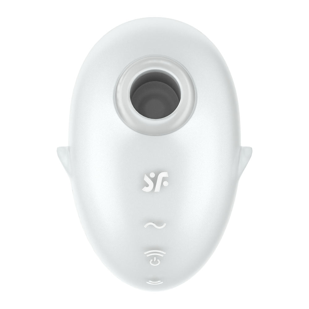 Satisfyer Cutie Ghost - White - White USB Rechargeable Air Pulse Stimulator Satisfyer