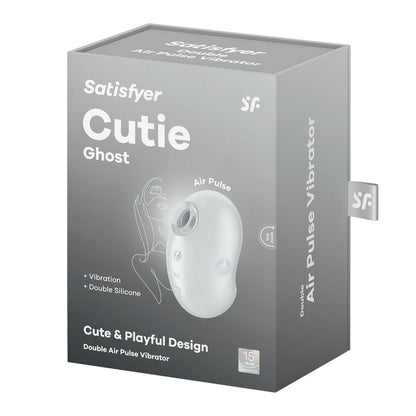 Satisfyer Cutie Ghost - White - White USB Rechargeable Air Pulse Stimulator Satisfyer