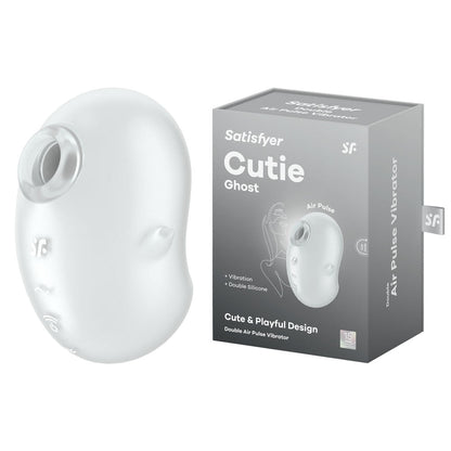 Satisfyer Cutie Ghost - White - White USB Rechargeable Air Pulse Stimulator Satisfyer